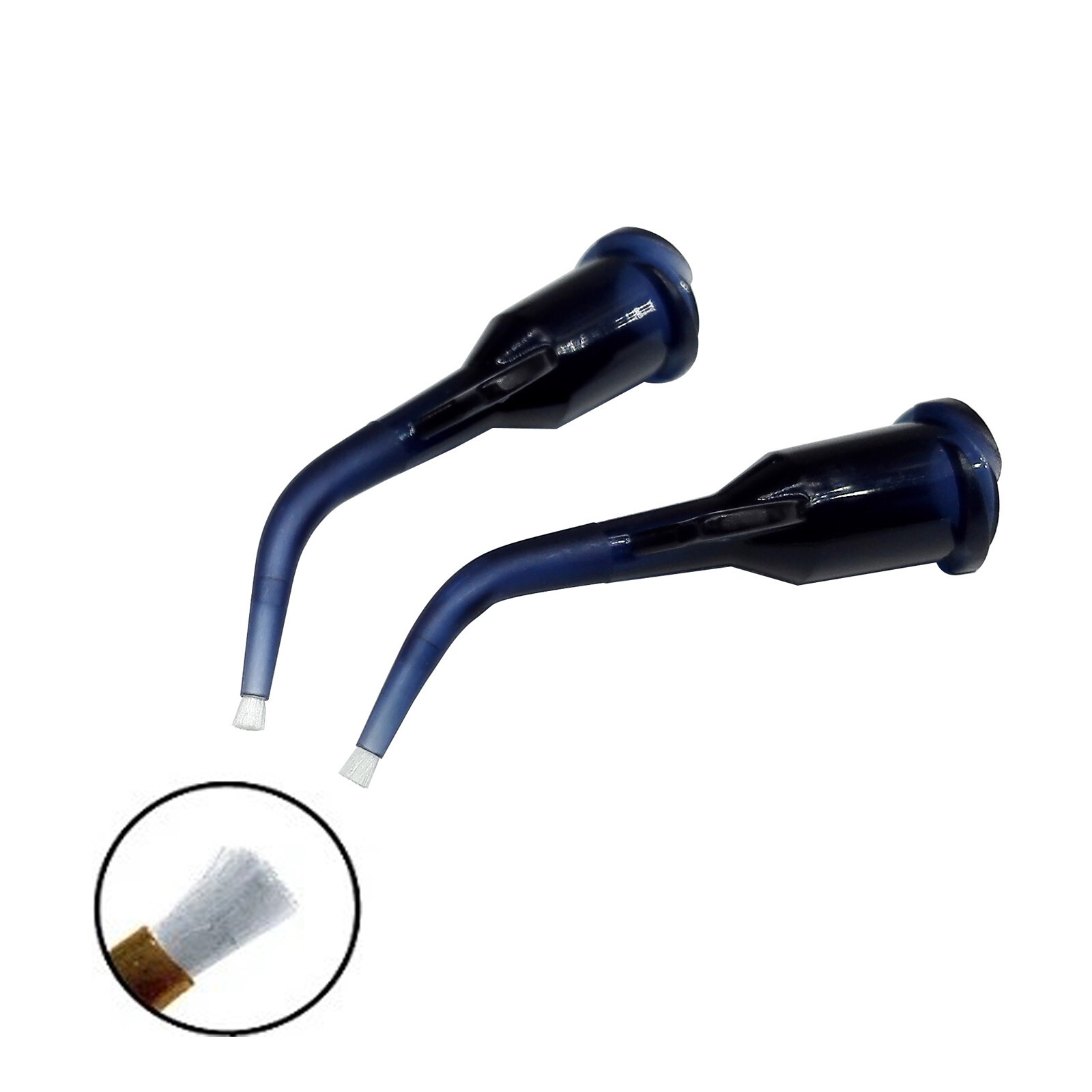 Dental Delivery Tip Liner Pre-bent Curved Brush Tip Black Low Visc #1169 100pk