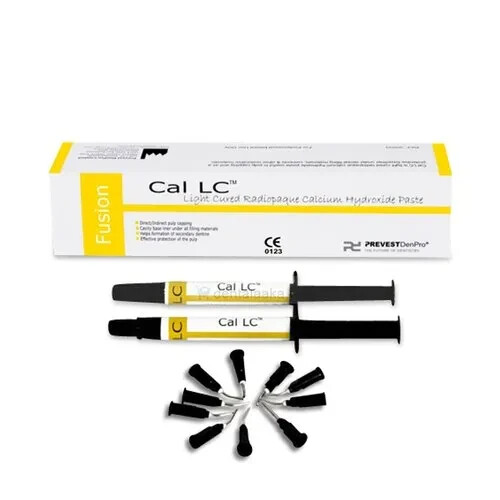 Prevest Denpro Cal LC Light Cured Calcium Hydroxide 2gm Radiopaqued Dental Paste