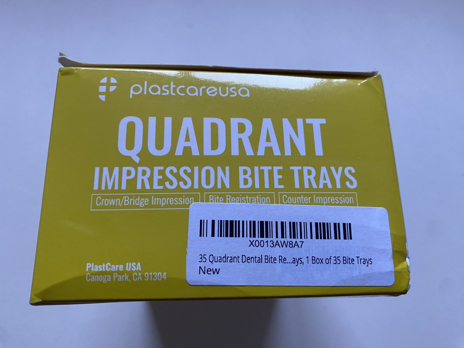 35 PlastCare USA Dental Impression/Bite Registration Triple Trays POSTERIOR