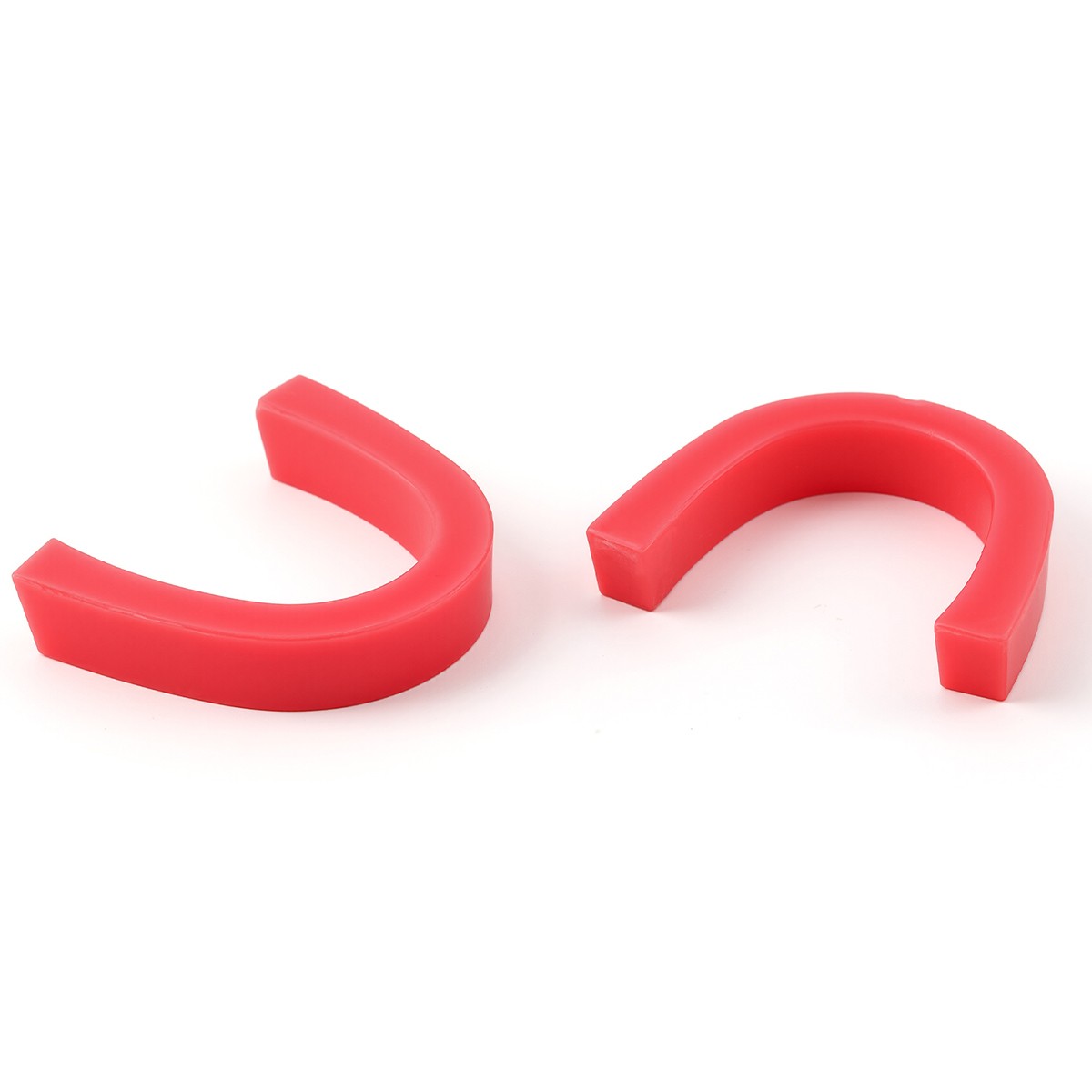 2 Pcs Dental Lab Bite Registration Wax Pink Curved U Shape Base Wax