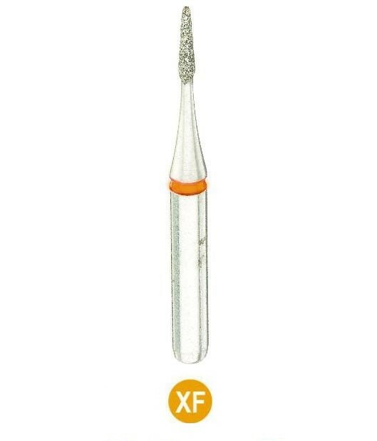CROSSTECH Dental Diamond Short-Shank Diamond MA22P, T&F-889/007XF, X-Fine, 5Burs