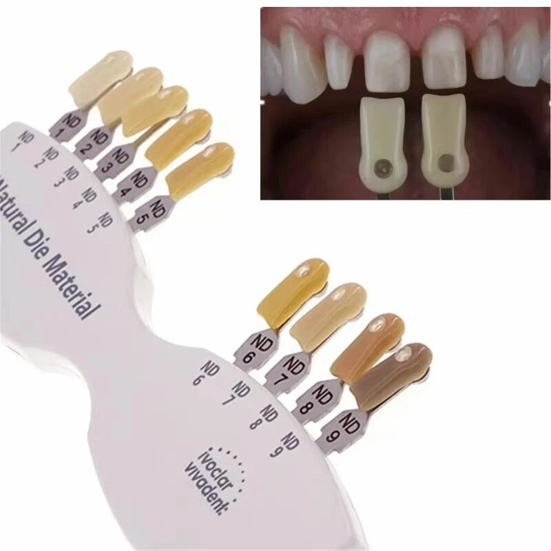 1 Pcs Dental ND1-9 Abutment 9 Colors Tooth Shade Guide IPS Natural Die Material