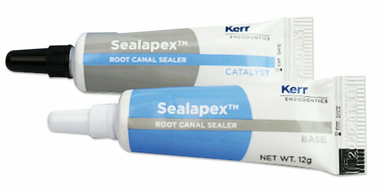 5x New Kerr Sybron Sealapex Canal Sealant Base & Catalyst Tubes Freshh