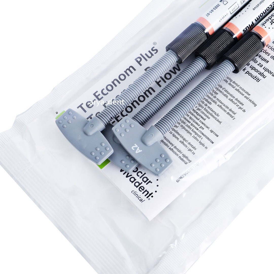 3pcs Ivoclar Vivadent Dental Light Cure Composite TE-Econom Plus Resin A1/A2/A3