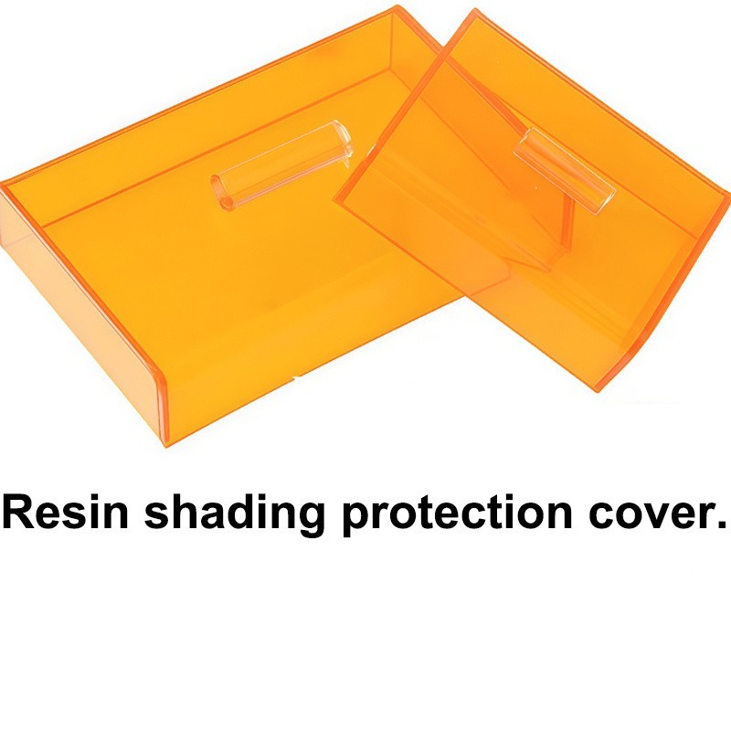Dental Ultraviolet Cover Curing Light Protector Box Orange Shading Light Lid 1Pc