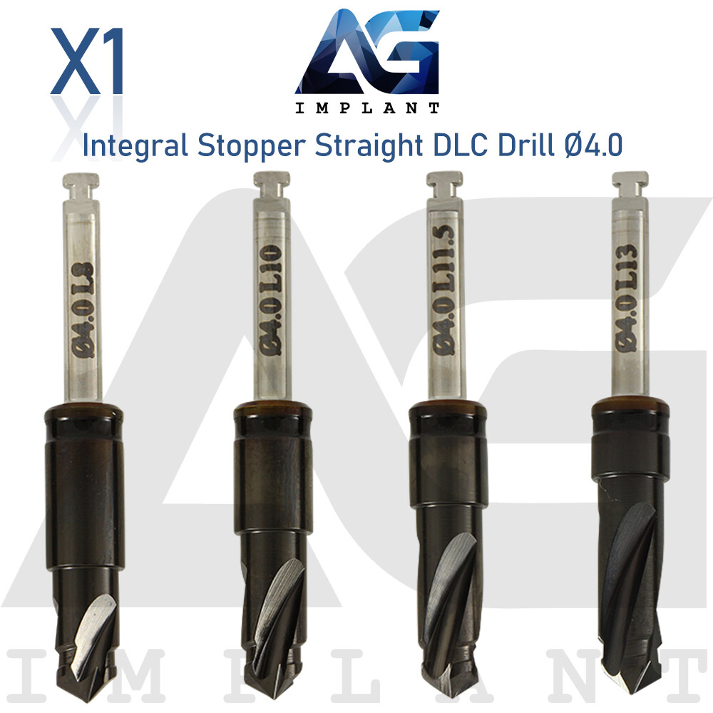 Ø4.0 Integral Stopper DLC Drill External Irrigation Step And Stop Tool Carbon