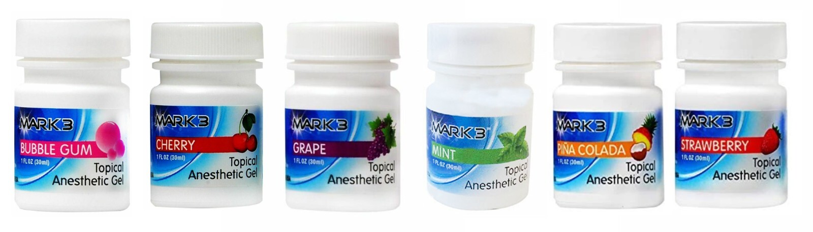 Dental Topical Anesthetic Gel, Mark 3, Made in USA, 1.12 oz, (Buy 5 get 1 FREE)
