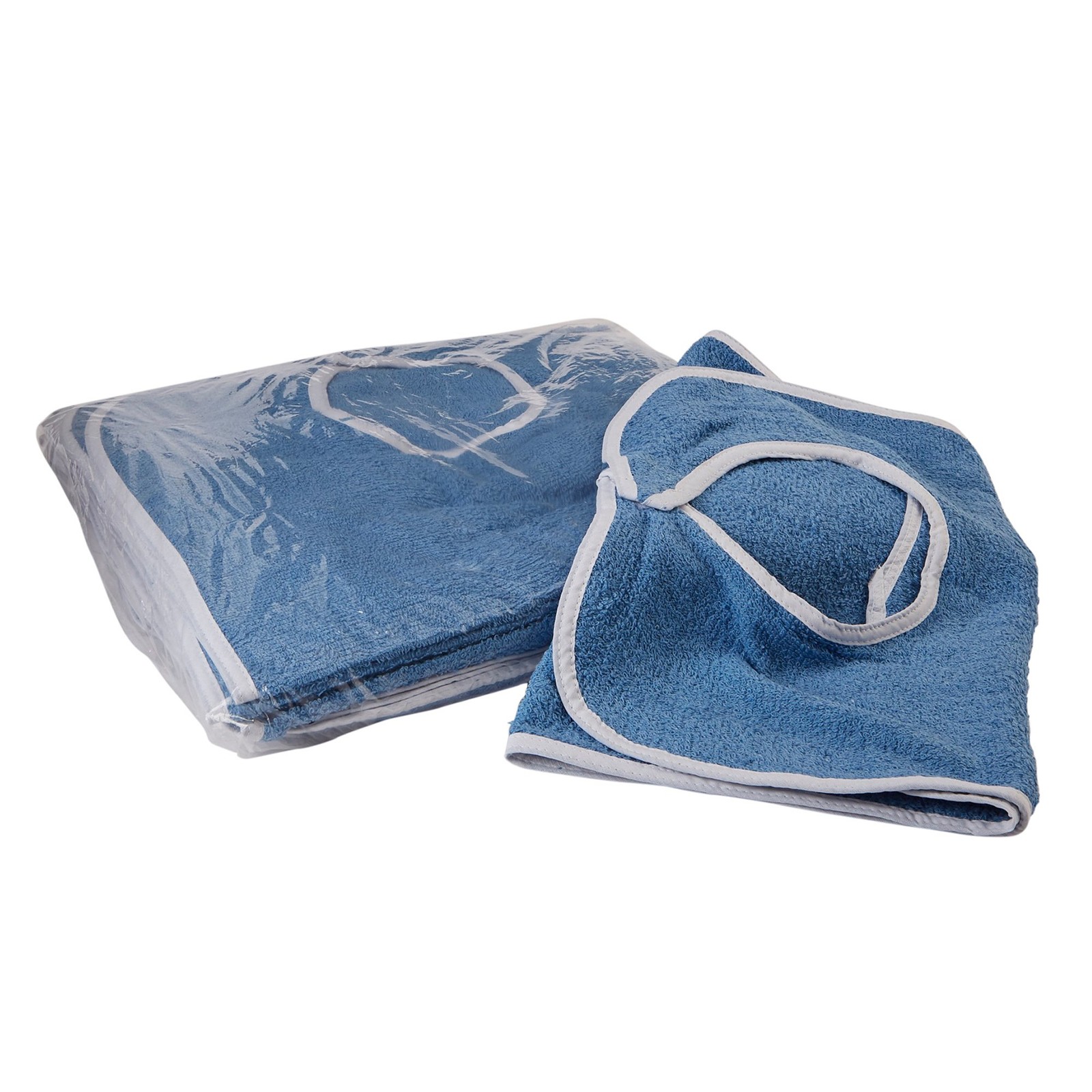 Beck’s Classic Terry Adult Bib, Blue-Case of 72