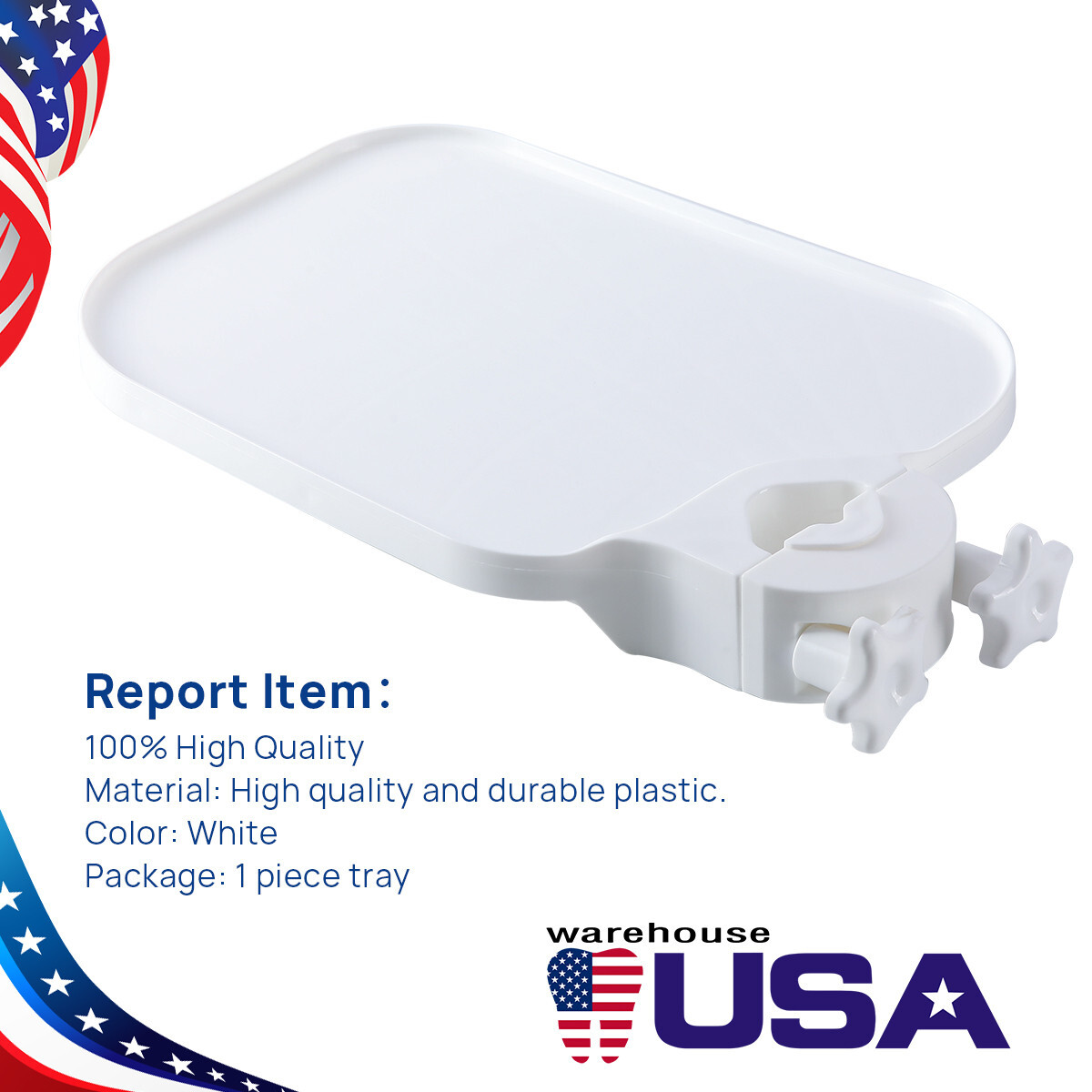 Dental Plastic Post Mounted Tray Table Chair Accessories For Dental Chair