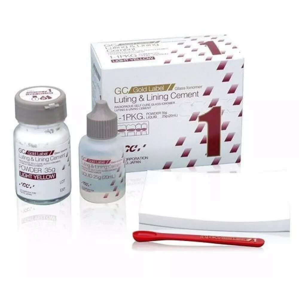 GC Gold Label Fuji 1 Radiopaque Luting & Lining Glass Ionomer Cement (Free Ship)