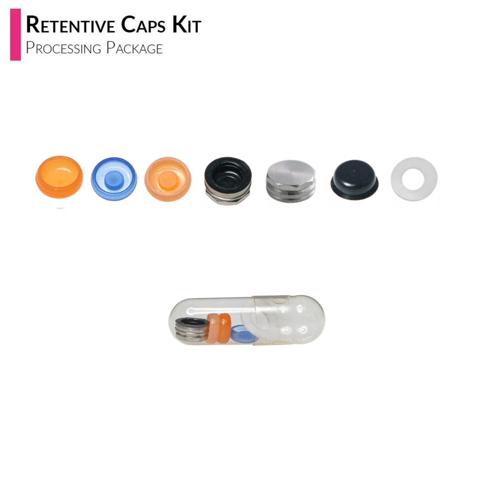 US Implant Nobel Active NP Ø3.5mm Locator Abutments PEEK Overdenture Male Cap