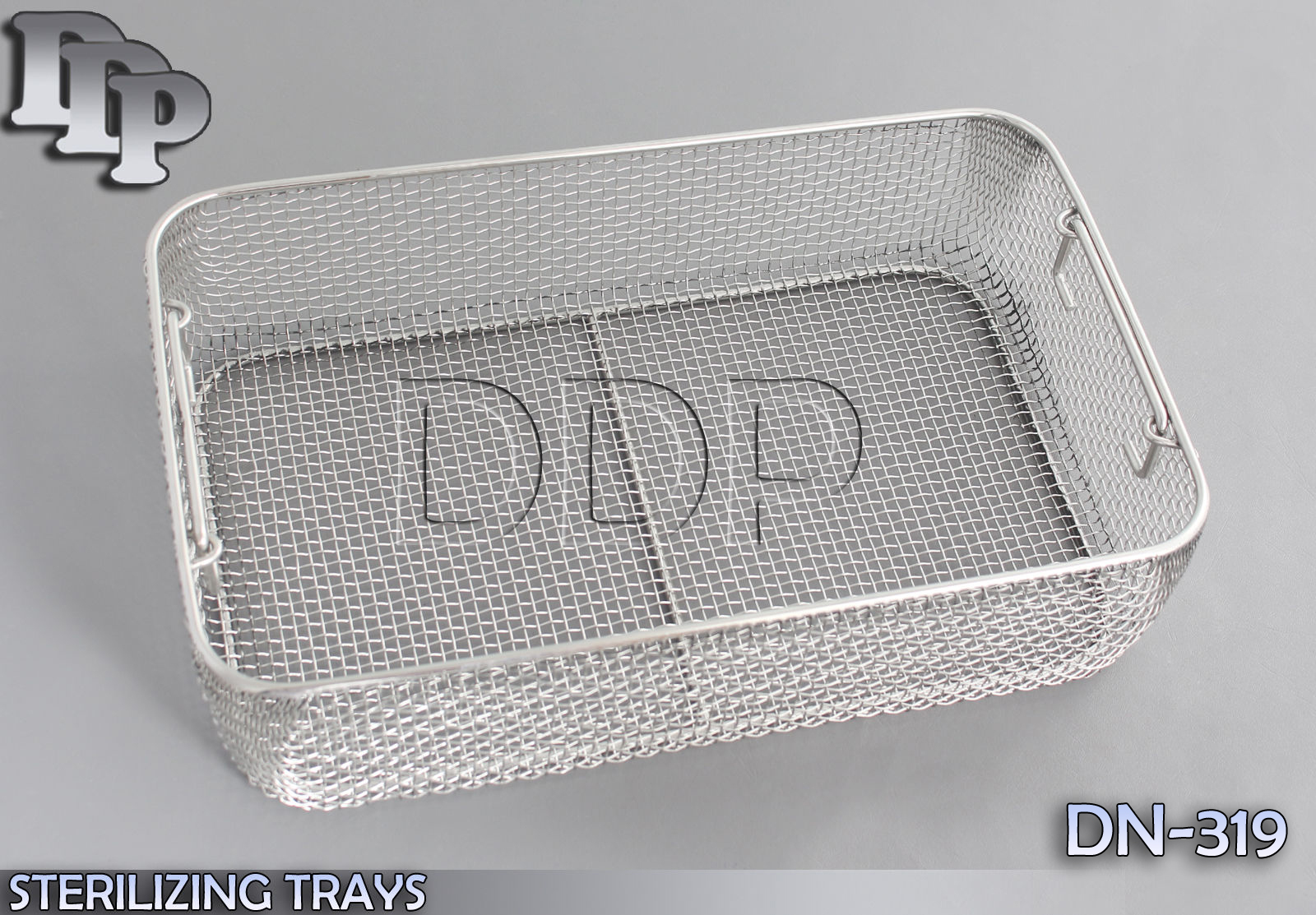 STERILIZING TRAYS Micro Tray Drop Handle 16” x 10″ x 4″ Mesh Box DN-319