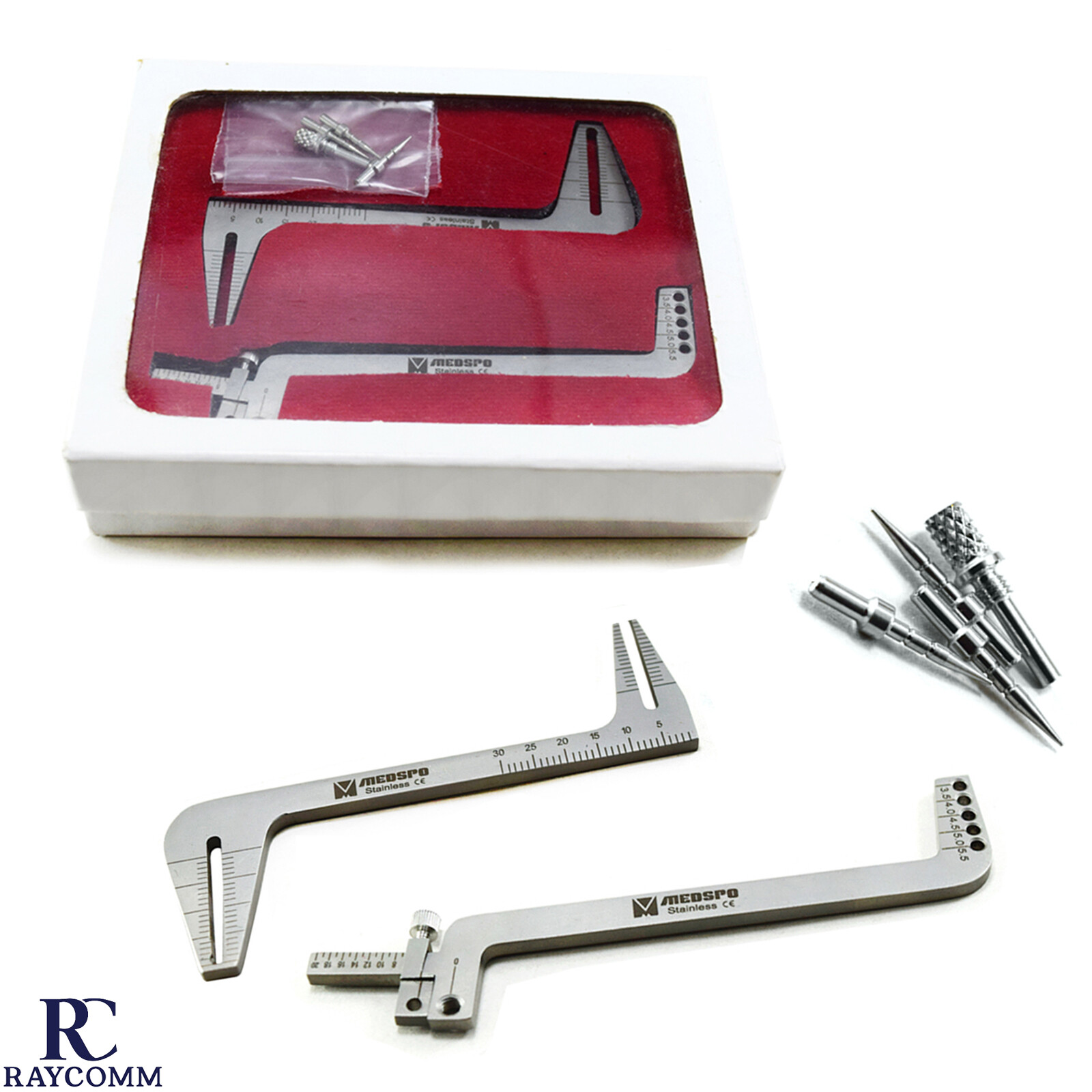 Dental Gauge Implant Surgical Drilling Guide Depth Parallel Locating Gauge #SS