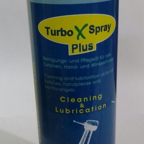 3 x NSK Turbo X Spray Plus 500ml Premium Lubricator for Air Roters Cleaning