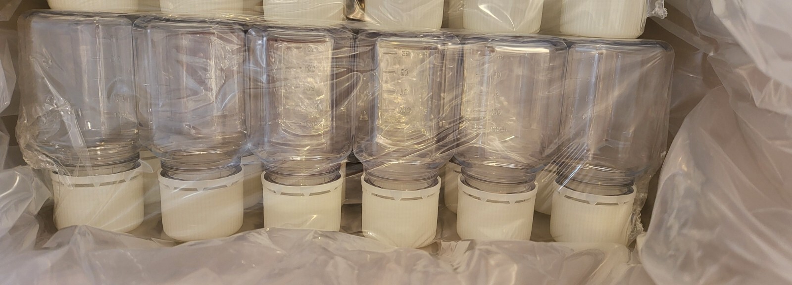 CORNING 125mL Octagon PET Sterile Storage Bottles w/ Tamper Evident Caps (24/Pk)