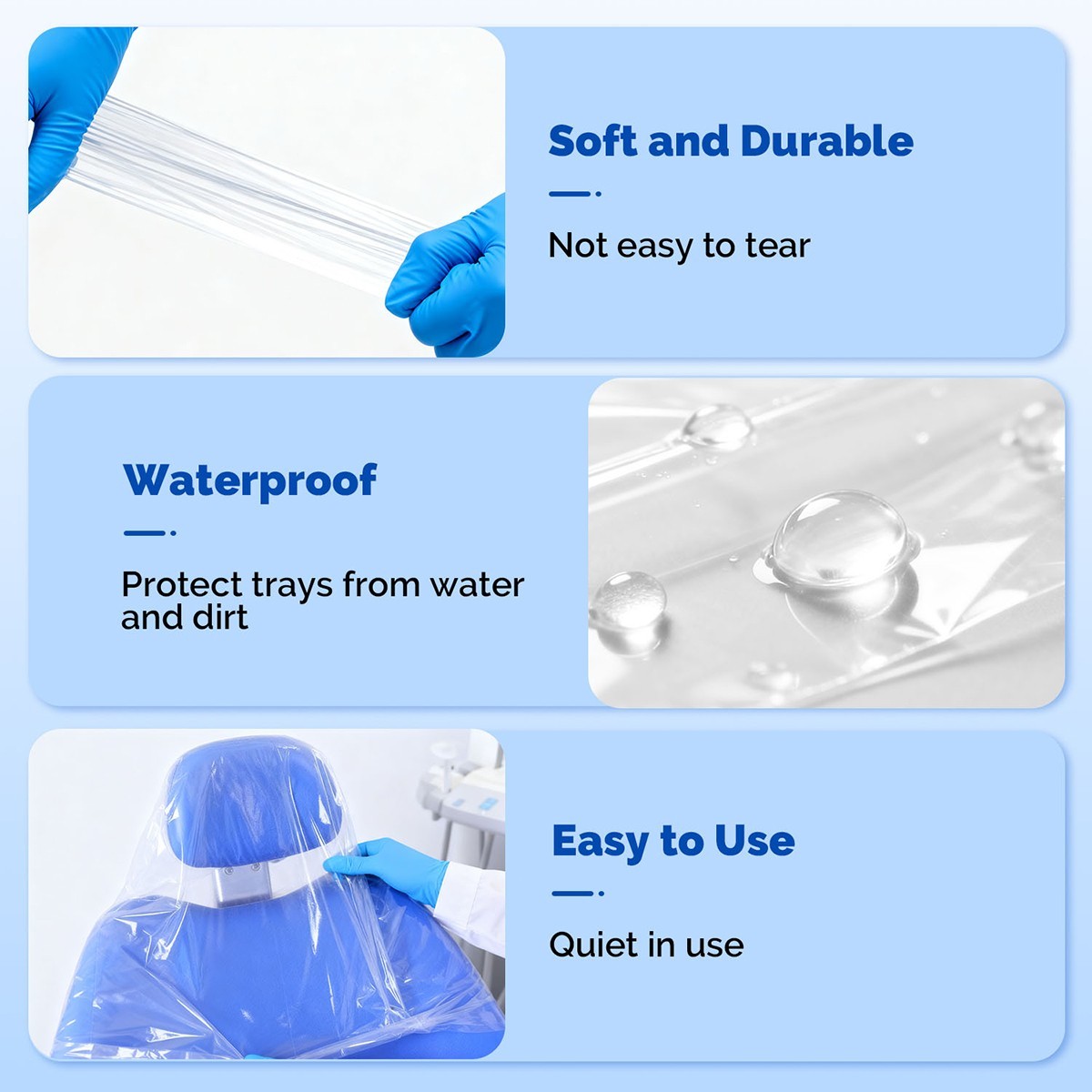Dental Unit Disposable Chair Sleeves Cover Full /Half Protective Soft Durable