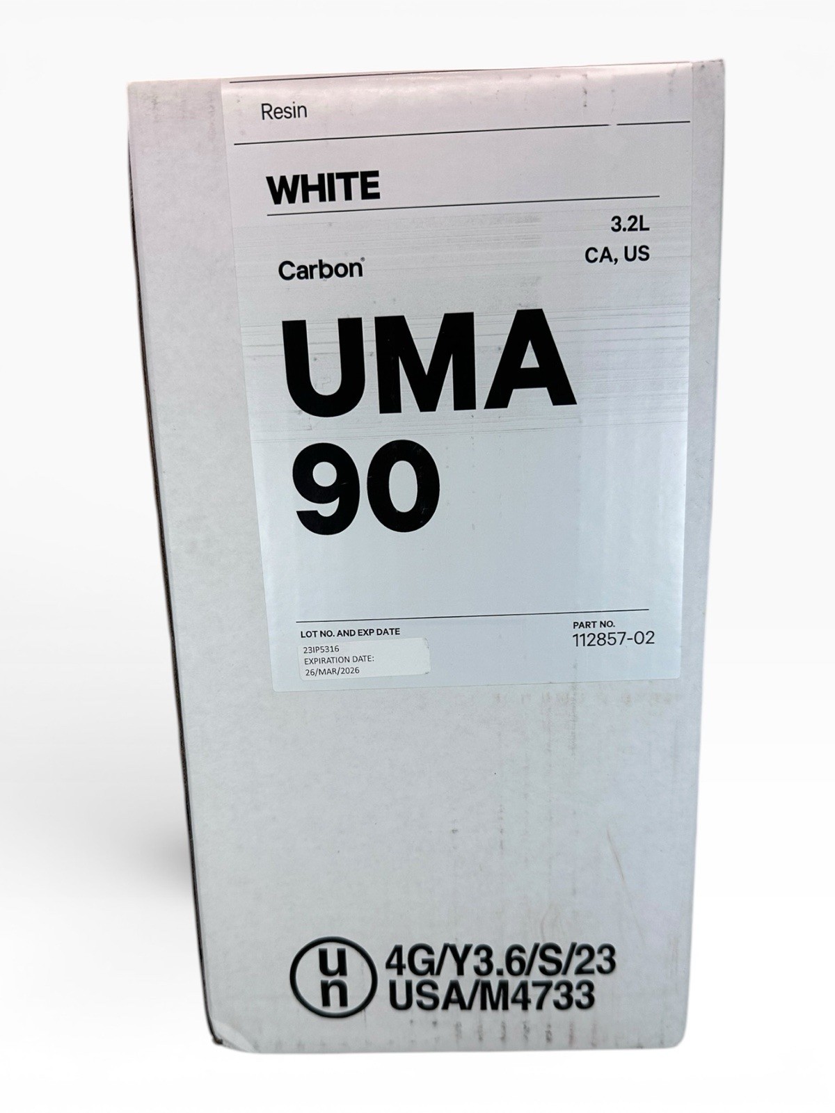 Carbon UMA 90 White Resin for Prototypes – Carbon DLS 3.2L EXP 03/26/2026