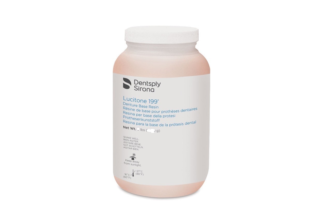 DENTSPLY LUCITONE 199 ORIGINAL HEAT CURE Denture Base Material Powder 630gm