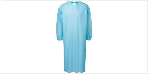 200 Plastic Disposable Film Protective Procedure Gown 200 per Case