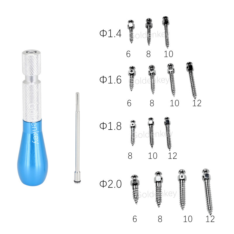 10Pcs Dental Orthodontic Mini Micro Screw Screwdriver Handpiece Im Plant