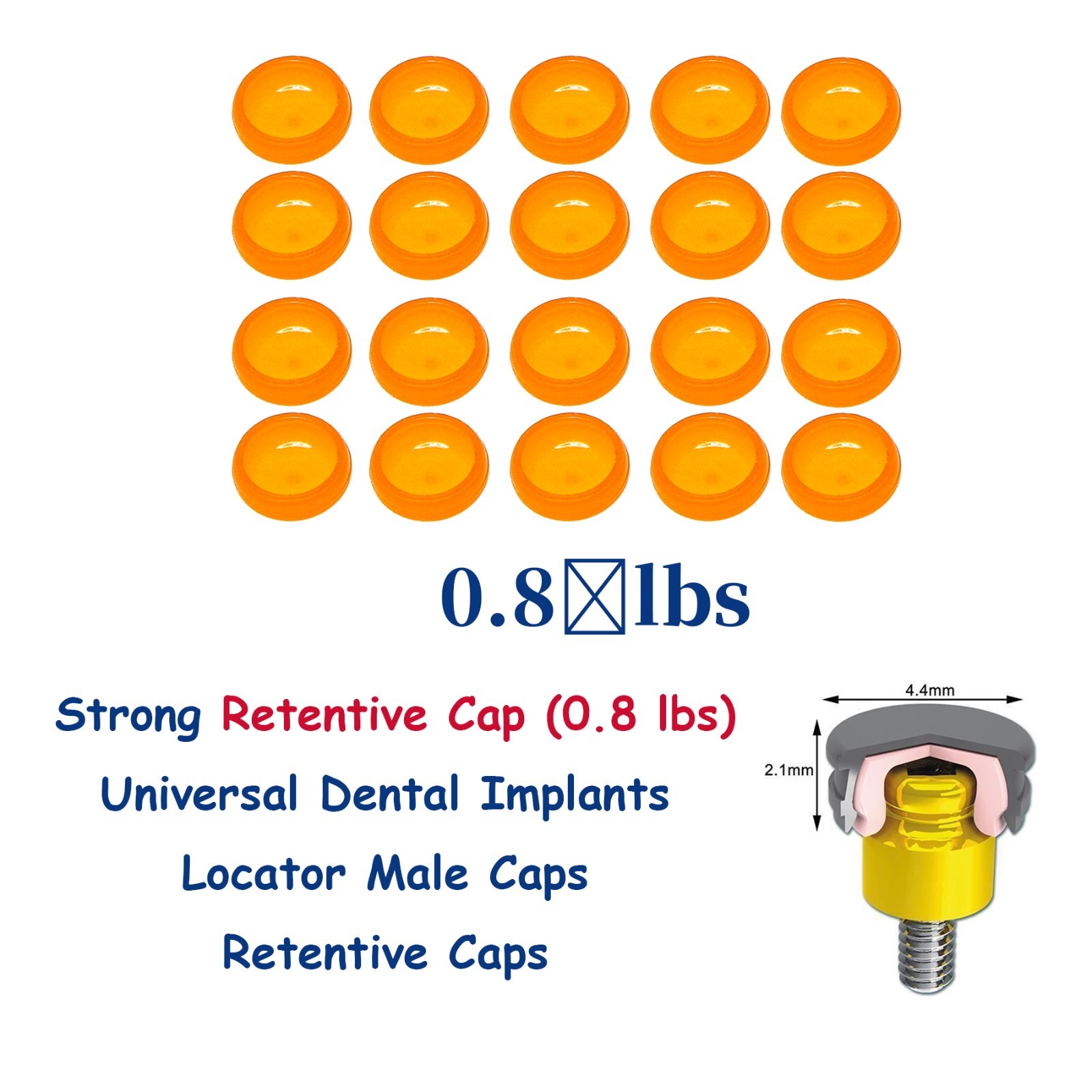 US Dental Overdenture Locator Core Tool Abutments Retention Caps Implant Inserts