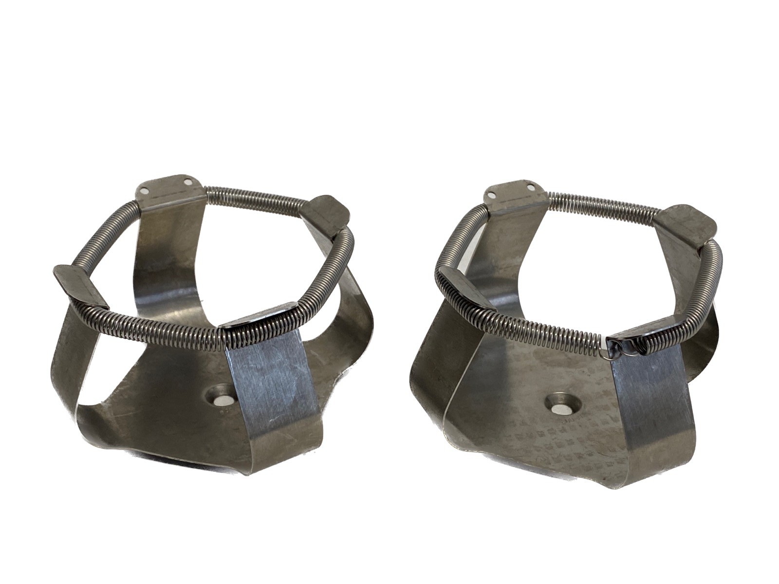 Used (2) Laboratory 500mL SS Shaker Flask Clamps w/ Spring Retainers
