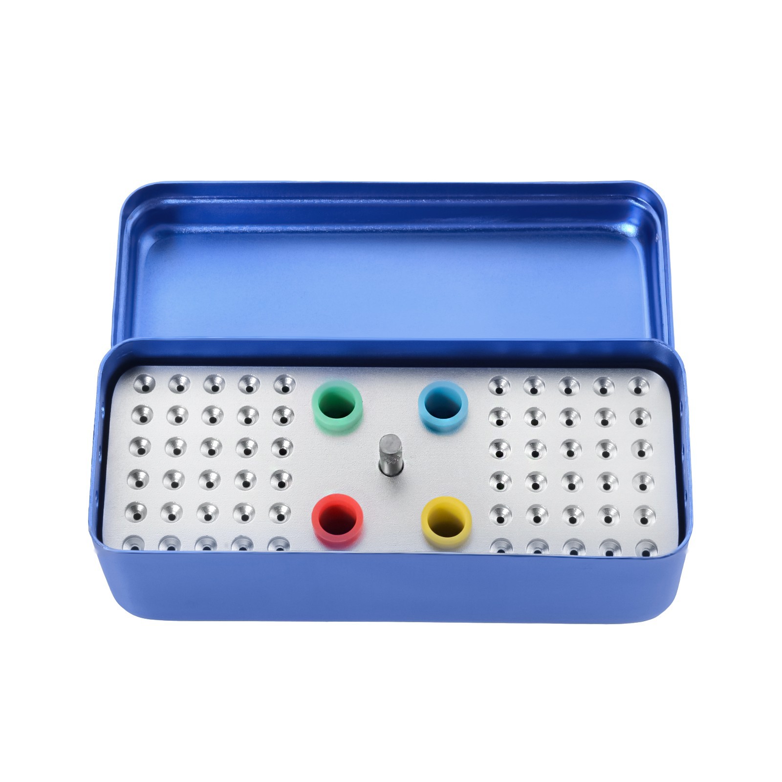 60 Holes Dental Root Canal Files Gutta Purcha Point Sterilization Box Holder USA