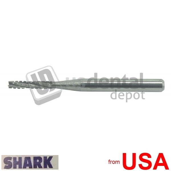 SHARK-FG-556L Straight Flat End – Cross Cut -10pk ( Cylinder ) – Surgical 102649