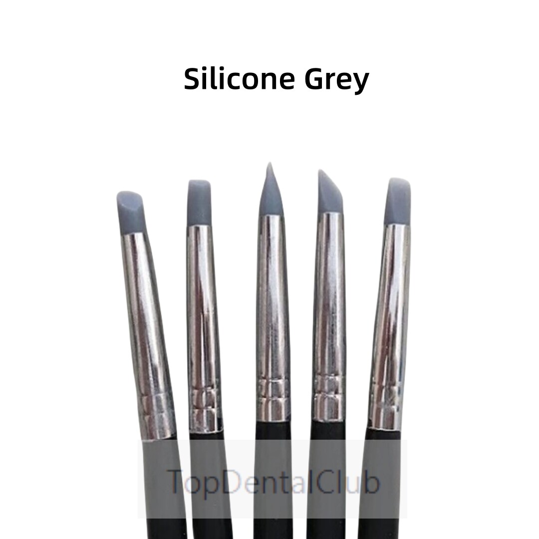 Dental Composite Resin Veneer Cement Porcelain Brushes Silicone Brush Pen
