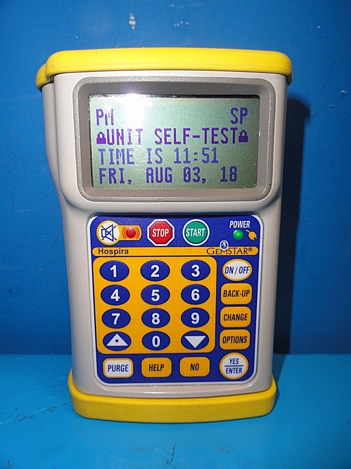 2010 HOSPIRA Gemstar INFUSION PUMP, Yellow Cap ~15678
