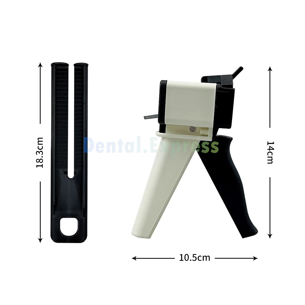 Dental Impression Mixing Dispensing Gun Universal Silicon Rubber Dispenser Guns
