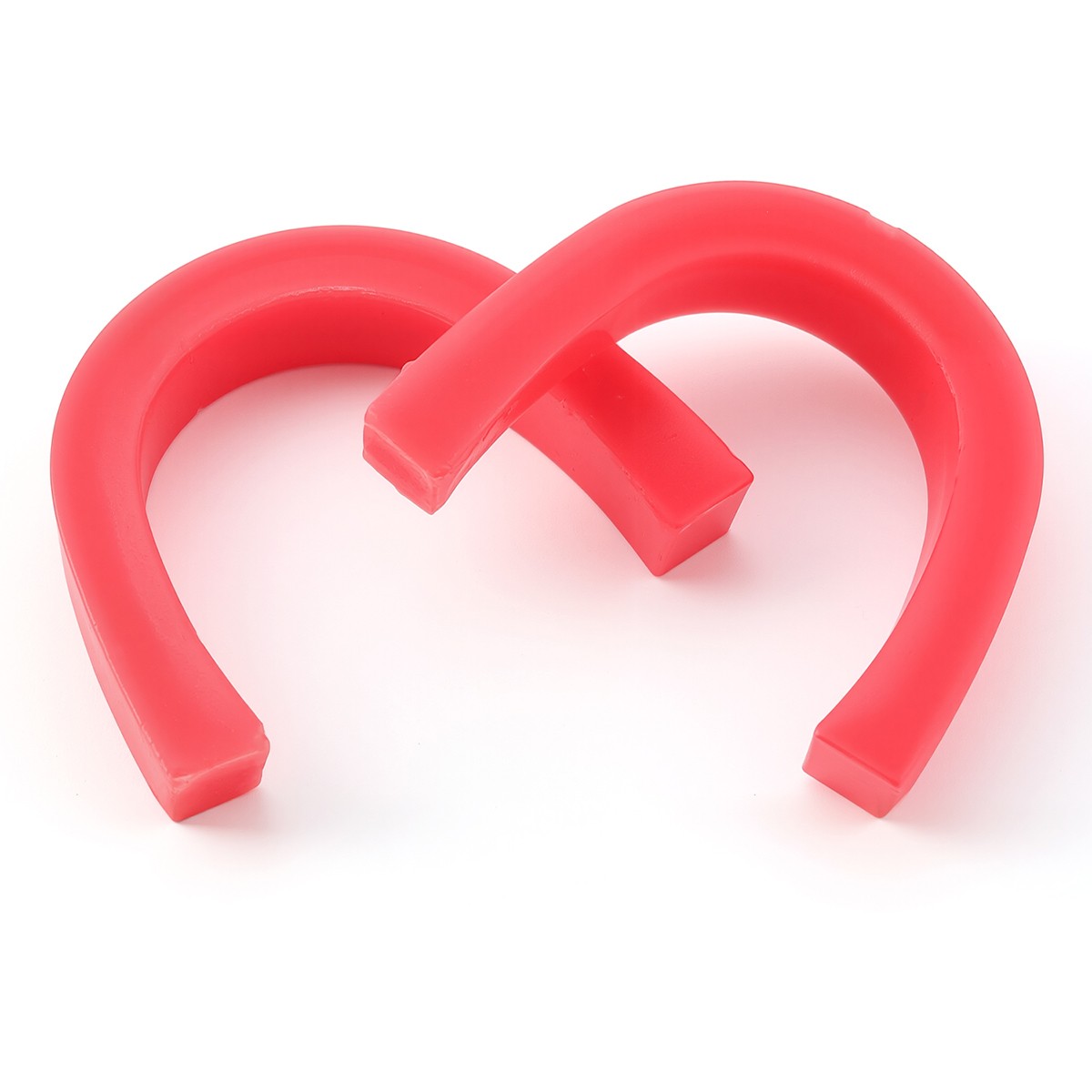 2 Pcs Dental Lab Bite Registration Wax Pink Curved U Shape Base Wax