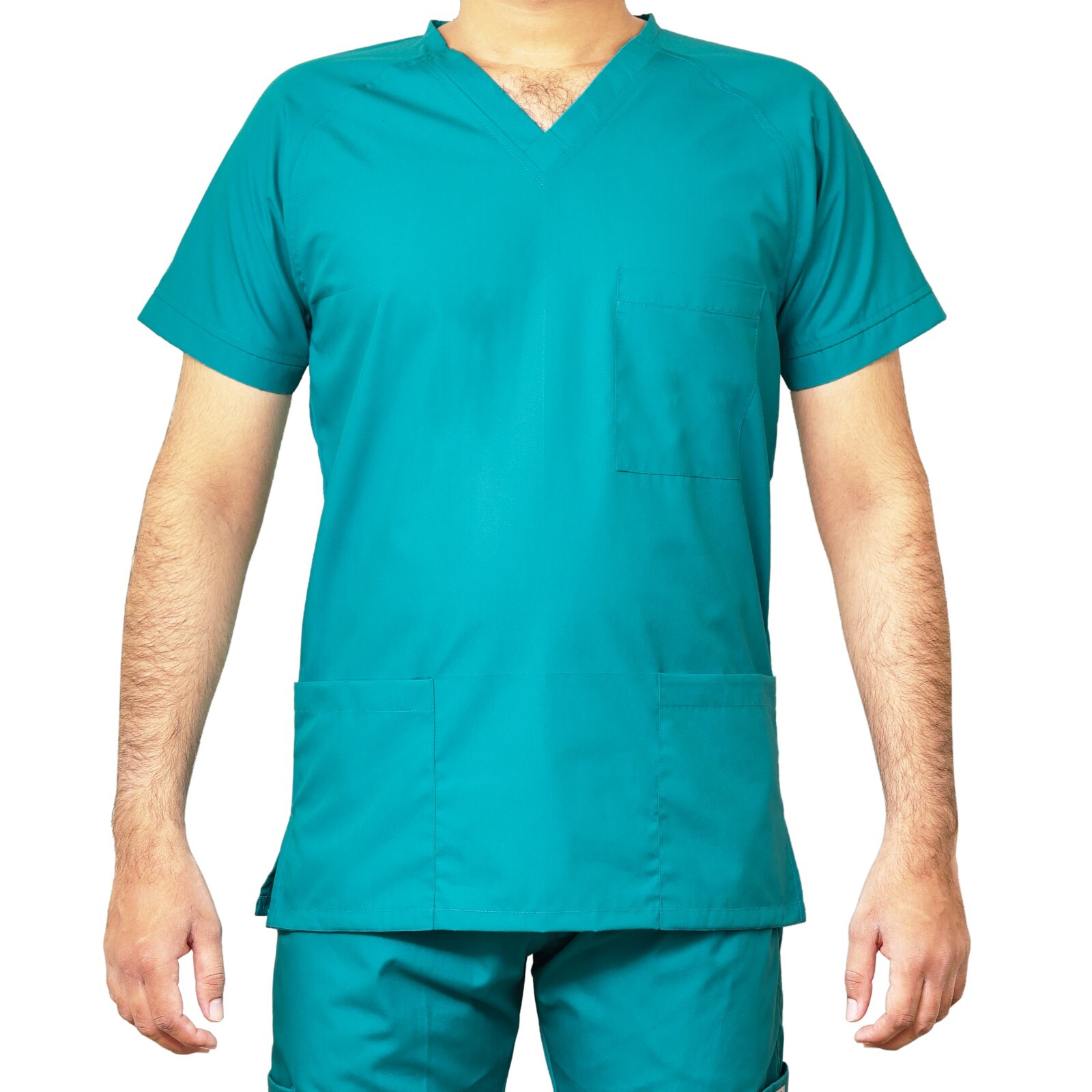 MediLap Mens Medical Scrub Uniform TUNIC TROUSER NHS Doctor Nurse Hospital Suit