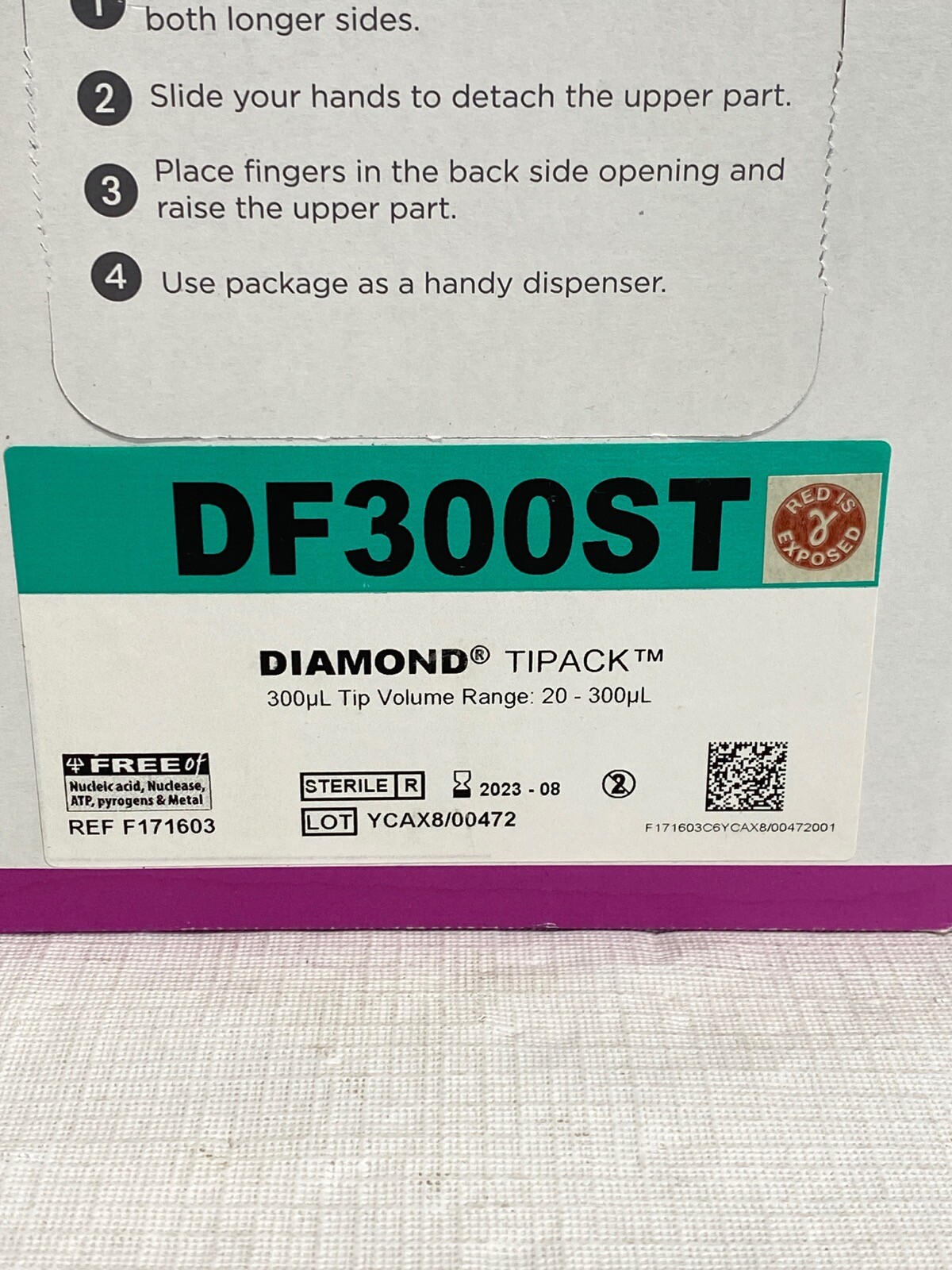 (960/Pk) GILSON PIPETMAN 300uL Diamond Filter Tipack Pipet Tips 96/Rk DF300ST