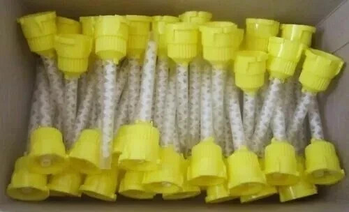 500 pcs Pack of Dental Yellow Mixing Tips for Crown & Bridge Impression Material