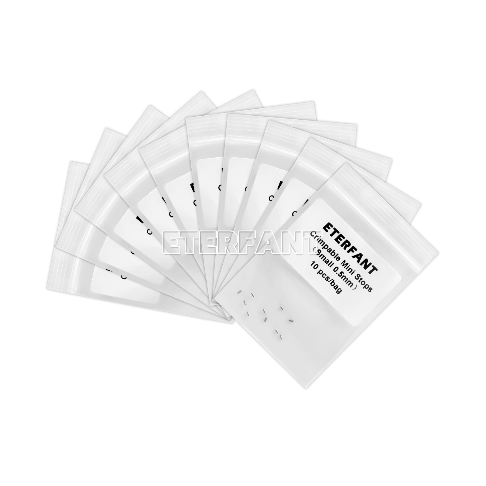 ETERFANT Dental Ortho Crimpable Mini Stops 0.5mm Crimpable Hooks Round Wires