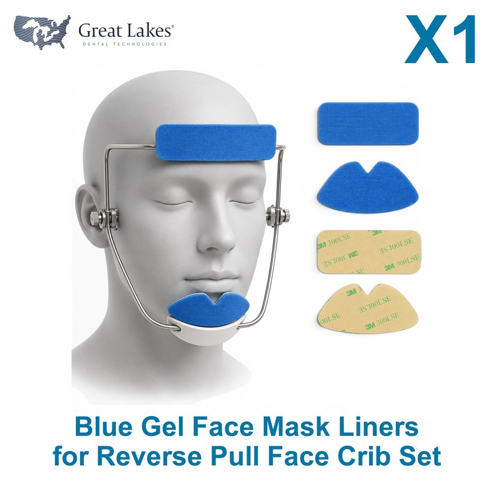 Great Lakes Gel Face Mask Liners for Reverse Pull Face Crib Set Soft Pads Ortho