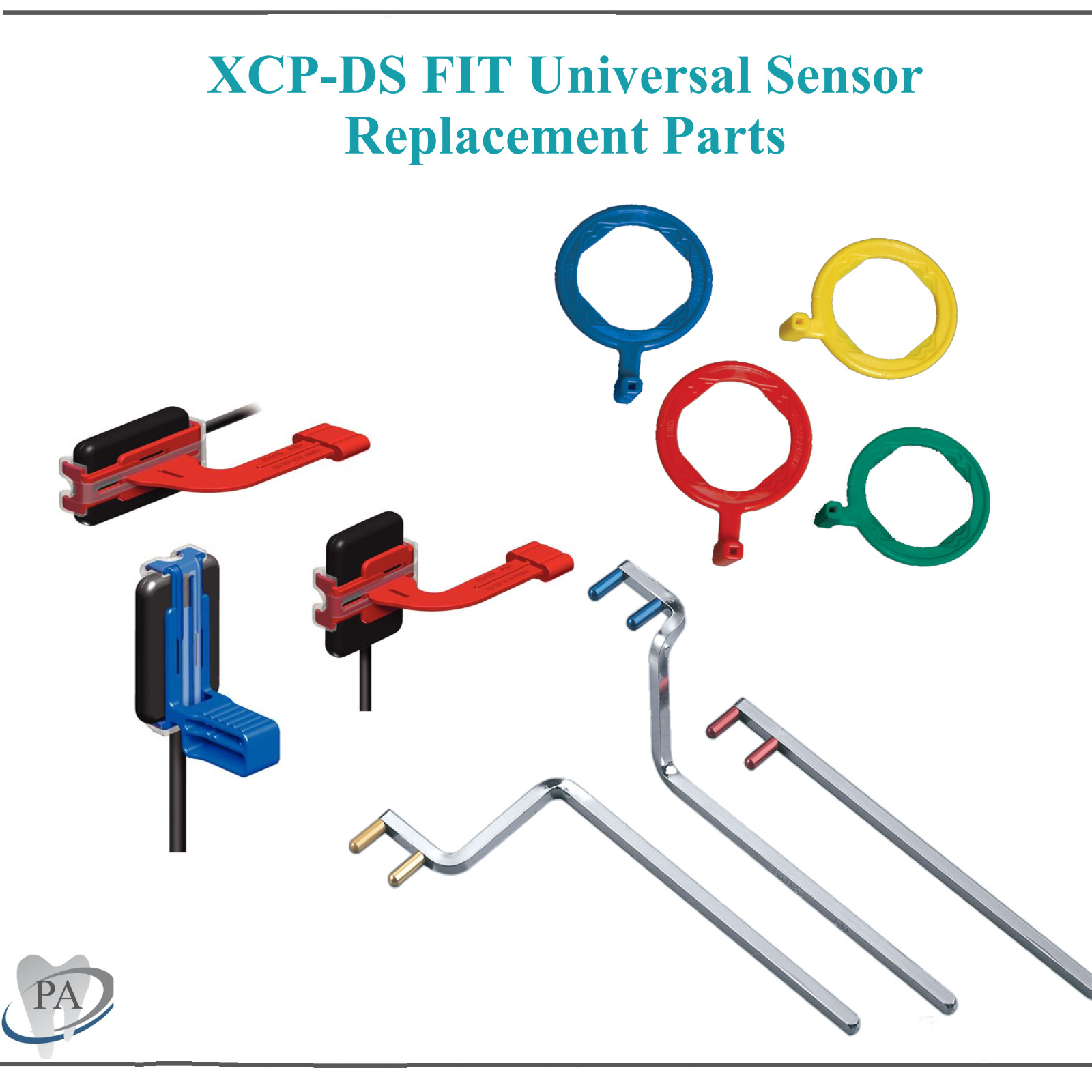 Dental X-Ray Rinn XCP- DS Fit Universal XCP ORA Digital Sensor Biteblocks, Arms
