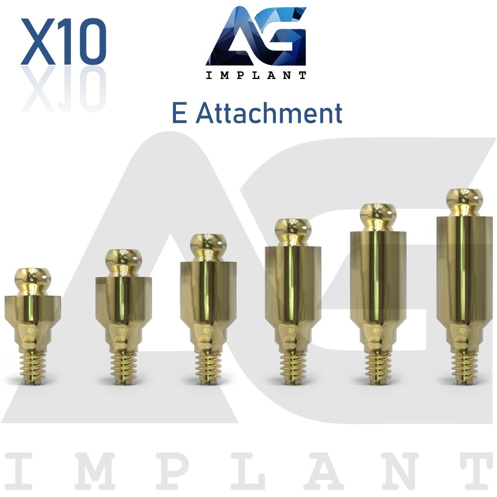 10 E-Loc Straight Attachment Overdenture System Standard Int Hexagon 2.42mm
