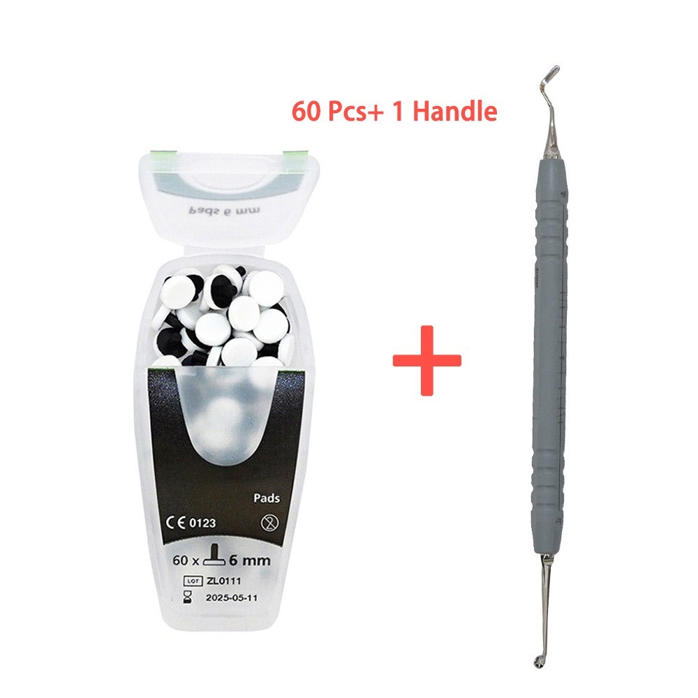 Dental OptraSculpt Foam Pads & Spatula Handle Kit Veneer Composite Resin Filling