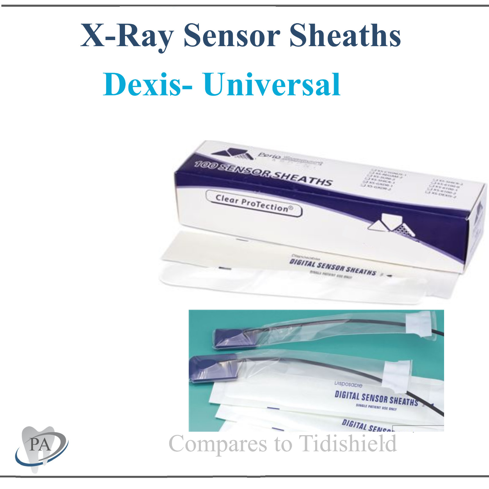 Dental Digital X-Ray Sensor Sheaths Sensor Covers for Dexis Universal, 100Bx
