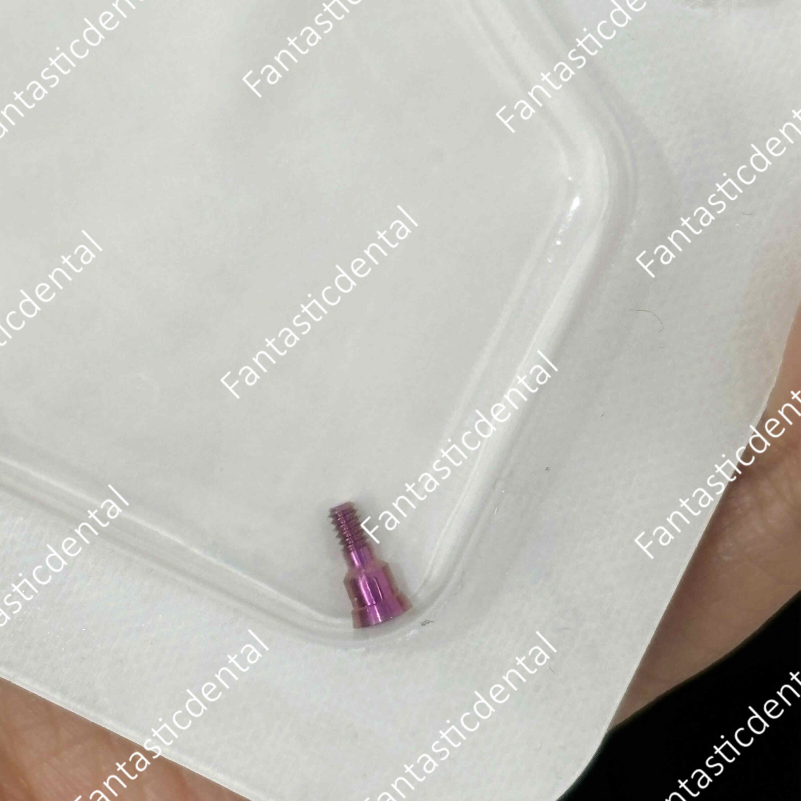 2 Pcs Dental RC Closure Screw Healing Cap Abutment Height 0mm 0.5mm
