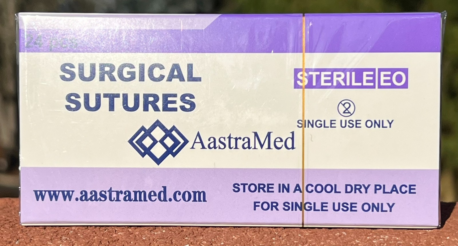 3/0 PGA, 72ct (3 Boxes) Polyglycolic Acid, Veterinary Dental, R-cut 24mm