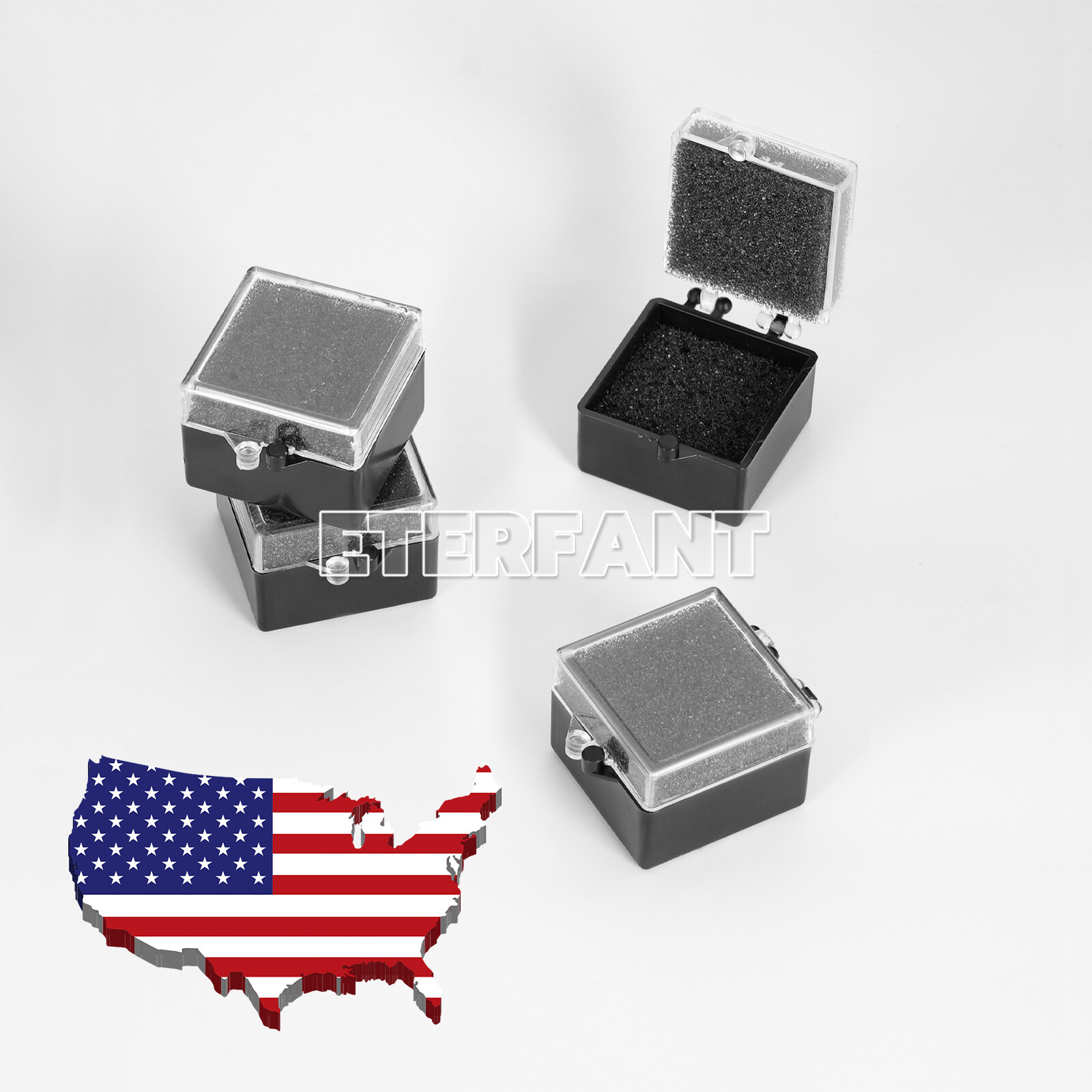 Dental Crown/Bridge Box Black with Sponge Fillers/Yellow Dental Box w/Membrane