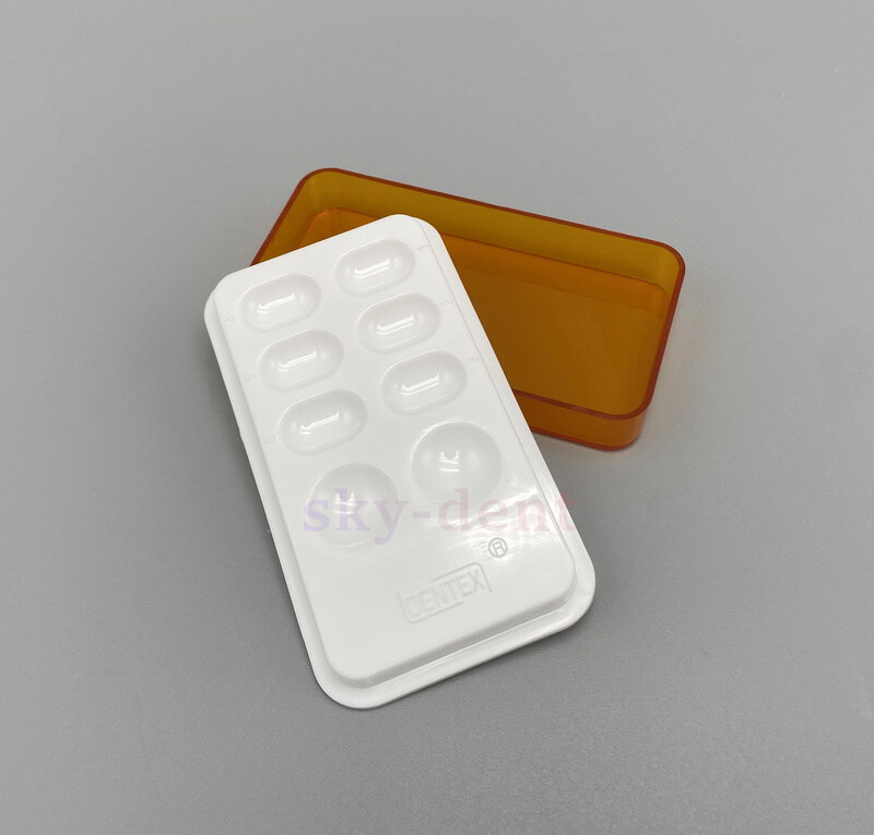 4/8 Holes Dental Veneer Storage Box Teeth Patch Shading Light Case Retainer Mola