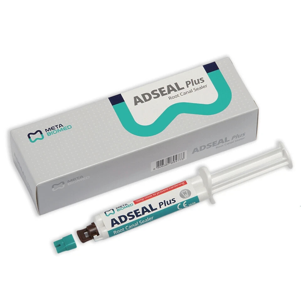 Meta Biomed Adseal Plus Resin Based Root Canal Sealer 13.5g Dual Syr (Free Ship)