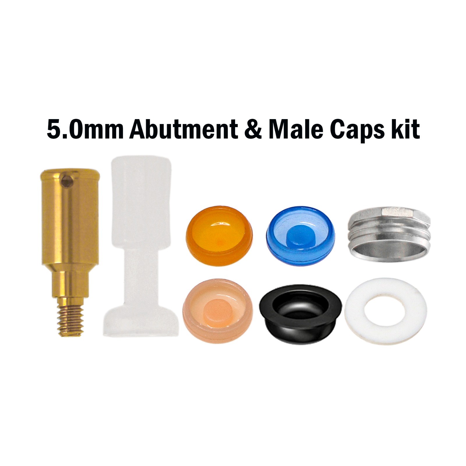 Dental Attachment Abutment Male Cap Tool fit Zimmer Removable PAØ3.5mm/4.5mm