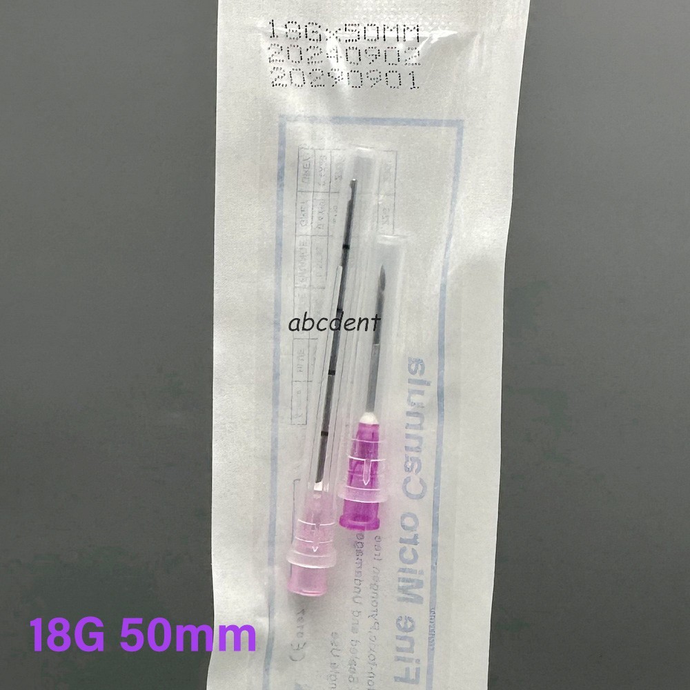 Sterile Micro Cannula with Blunt Tip , for Facial Skin Care Treatment Supplies