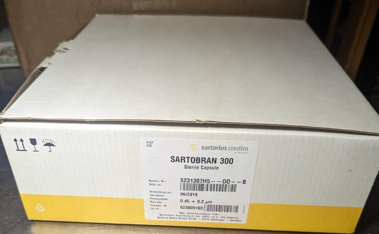 Sartorius 5231307H5–00–B Sartobran 300 Sterile Capsule 0.45 + 0.2µm (4 Caps)