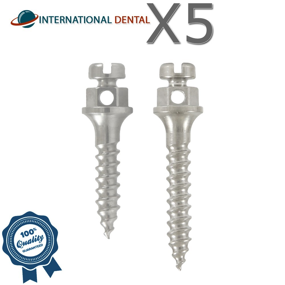 5 Cross Head Orthodontic Micro Screws (TADs) Dental Titanium Anchorage System
